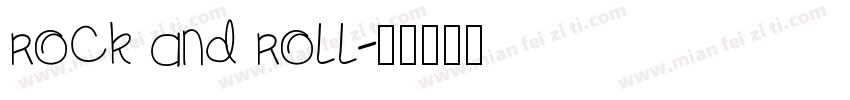 rock and roll字体转换